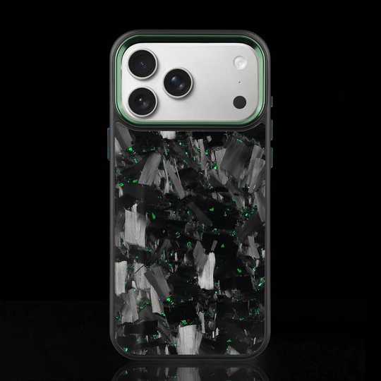 ARTURA CARBON FIBER IPHONE CASE - GREEN FORGED (Premium)