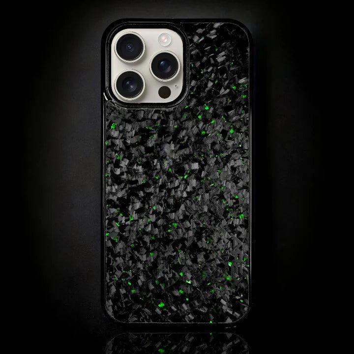 ARTURA CARBON FIBER IPHONE CASE - GREEN FORGED (Standard)