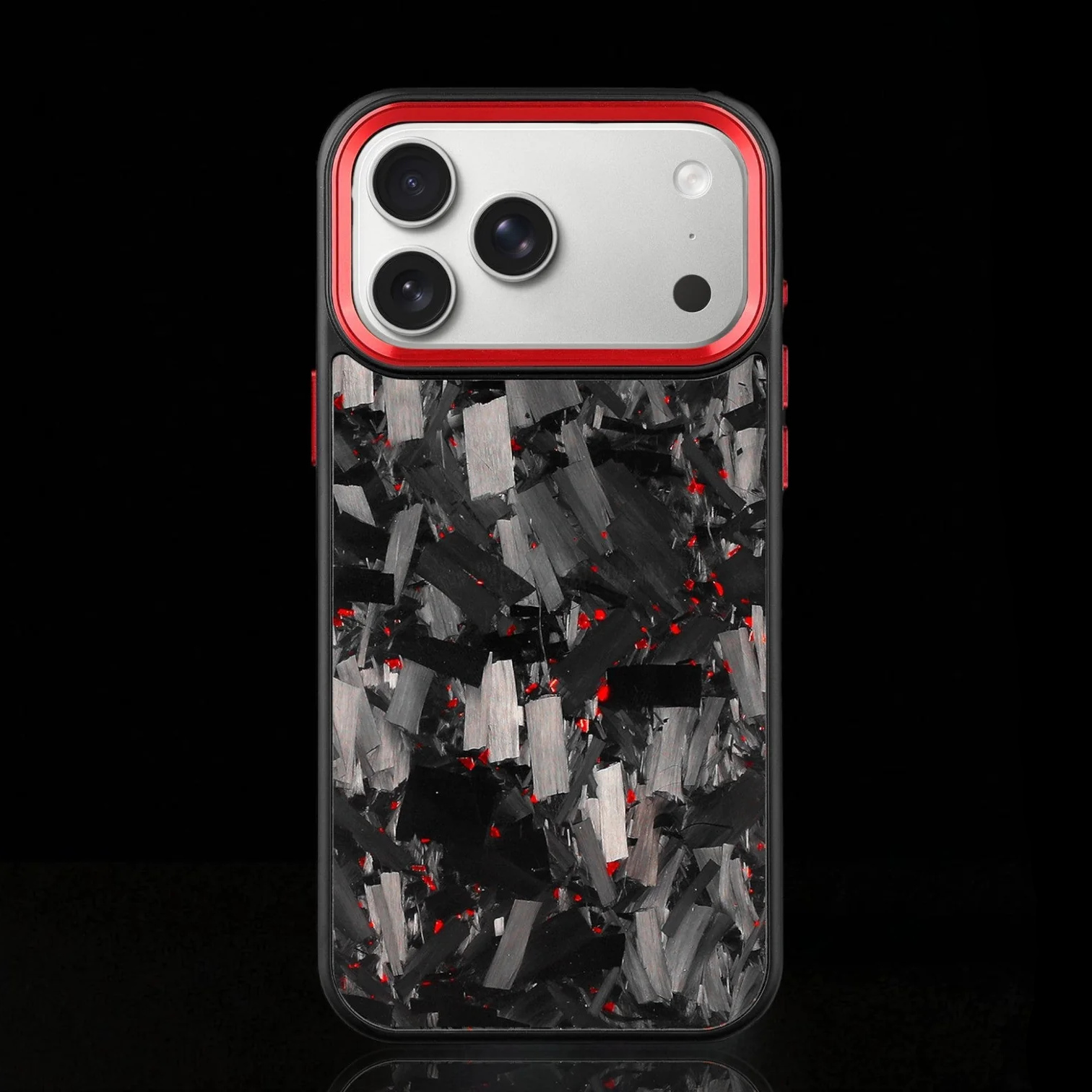 ARTURA CARBON FIBER IPHONE CASE - RED FORGED (Premium)