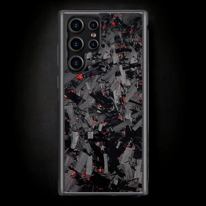 ARTURA CARBON FIBER SAMSUNG CASE - RED FORGED (Premium)