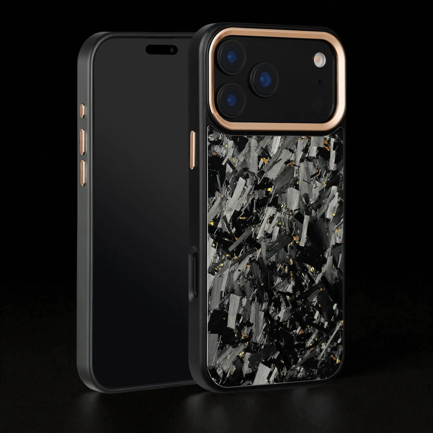 ARTURA CARBON FIBER IPHONE CASE - GOLD FORGED (Premium)