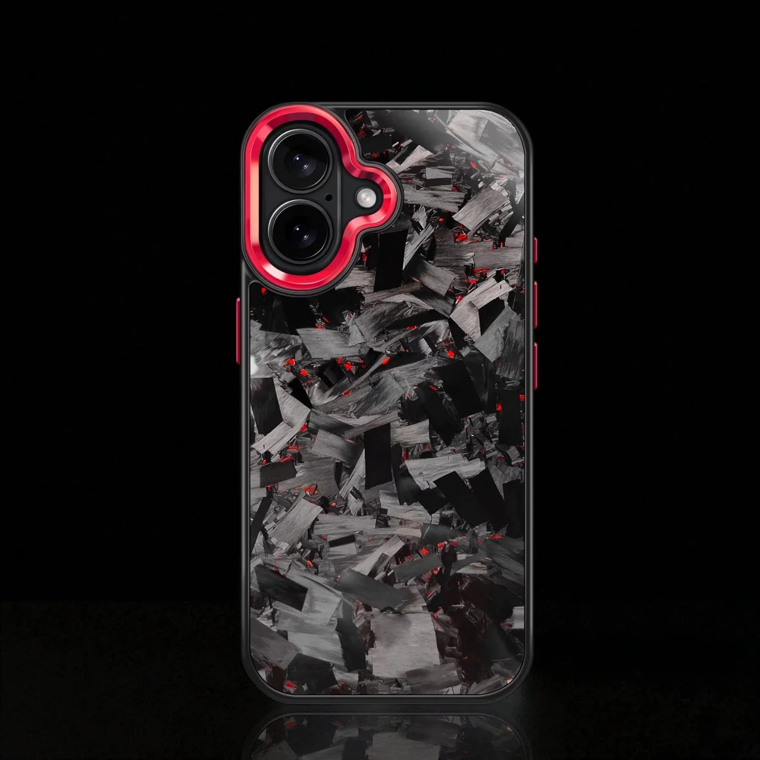 ARTURA CARBON FIBER IPHONE CASE - RED FORGED (Premium)